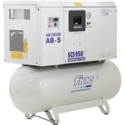 Fiac compresor insonorizado SCS 300lt - AB958 7,5 HP 300 litros, con secador frigorífico