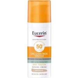 Eucerin Sun Oil Control Tinted Dry Touch Gel-Crema Tono Medio SPF50+ 50ml