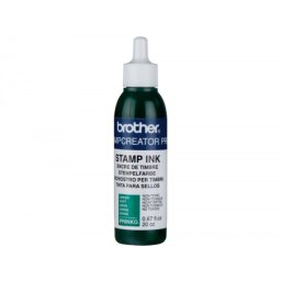 Tinta brother para sellos automaticos color verde bote de 20 cc