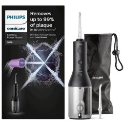 Philips Sonicare Power Flosser 3000 Irrigador Oral sin Cable + Funda de Viaje