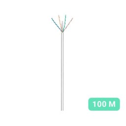 Bobina cable red Ewent IM1214 Cat.6 U/UTP 100m 1000 Mbit/s Gris
