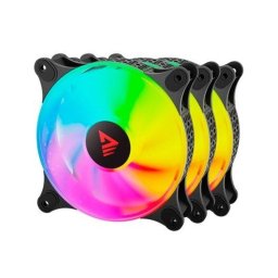 Refrigeración Aire Savio ARGB 120mm PWM Pack 3 Uds Blast 1800RPM 25dB 4-Pin