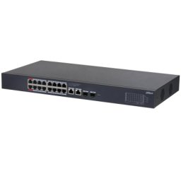 Switch Gestionado Dahua 18 RJ-45 Gigabit Ethernet, 2 SFP, 16 PoE, 40Gbps, Montaje Rack
