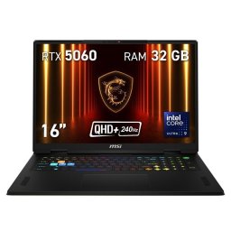 Portátil MSI Vector 16 HX AI A2XWFG-032XES 16" Intel Core Ultra 9 275HX 32GB 2TB SSD RTX 5060 8GB