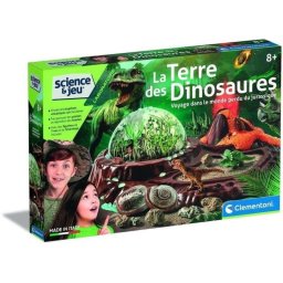 Kit de Terrario Prehistórico Clementoni Mundo de Dinosaurios Volcán y Fósiles para Niños