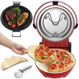 Horno Pizza Eléctrico Airmsen 1500W Piedra Cerámica 32cm 425°C