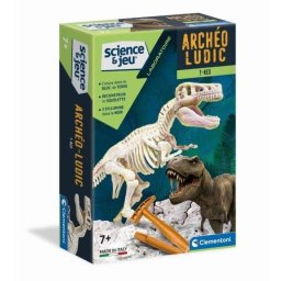 Kit de excavación Clementoni Archéo Ludic T-Rex fosforescente