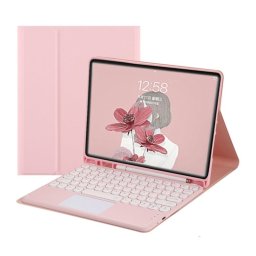 Royal Bailey Ty12c Funda Con Bluetooth Teclado Para Ipad 10.2(2021/2020/2019)/ipad Air 10.5/ipad Pro 10.5 Rosa