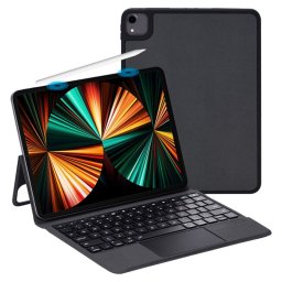 Royal Bailey J5026 Funda Con Bluetooth Teclado Para Ipad Air 11(2024)/ipad Air 5 10.9(2022)/ipad Air 4 10.9(2020)/ipad Pro 11(2022/2021/2020/2018) Negro