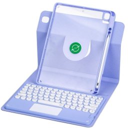 Royal Bailey Pd-e11 Funda Con Bluetooth Teclado Para Ipad Air 11(2024)/ipad Air 5 10.9(2022)/ipad Air 4 10.9(2020)/ipad Pro 11(2022/2021/2020/2018) Morado
