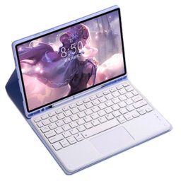 Royal Bailey Psc-lx127 Funda Con Bluetooth Teclado Para Lenovo Tab P12 12.7" 2023 Morado