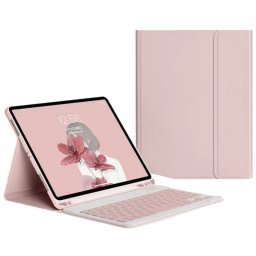 Royal Bailey Ps-lx103d Funda Con Bluetooth Teclado Para Lenovo M10 Plus 10.3"/tab K10 10.3" Rosa