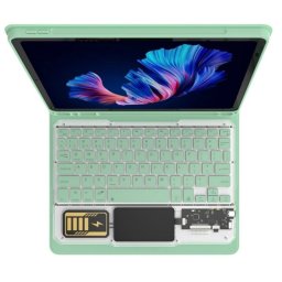 Royal Bailey Jt-p610-2 Funda Con Bluetooth Teclado Para Samsung Tab S6 Lite 2024 10.4" P620/p625/tab S6 Lite 2022 10.4" P613/p619/tab S6 Lite 2020 10.4" P610/p615 Verde