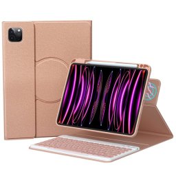 Royal Bailey Hd209 Funda Con Bluetooth Teclado Para Ipad 10th(2022)10.9 Rosa