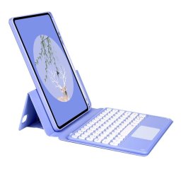 Royal Bailey Sy209c Funda Con Bluetooth Teclado Para Ipad 10th(2022)10.9 Morado