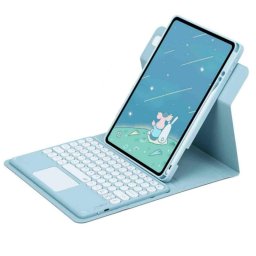 Royal Bailey Pd-e211 Funda Con Bluetooth Teclado Para Ipad Pro 11 2024 Azul