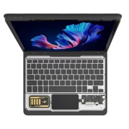 Royal Bailey Jt-x510-1 Funda Con Bluetooth Teclado Para Samsung Tab S9 Fe 10.9" X510/s9 11" X710/s8 11" X700/s7 11" T870 Negro