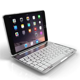 Royal Bailey F8sm Funda Con Bluetooth Teclado Para Ipad Mini 1/2/3/4/5 Plata Plata