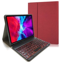 Royal Bailey Rk11d Funda Con Bluetooth Teclado Para Ipad Air 11(2024)/ipad Air 5 10.9(2022)/ipad Air 4 10.9(2020)/ipad Pro 11(2022/2021/2020/2018) Rojo