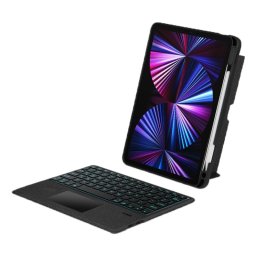 Royal Bailey Yj129 Funda Con Bluetooth Teclado Para Ipad Air 13(2024)/ipad Pro 12.9(2022/2021/2020/2018) Negro