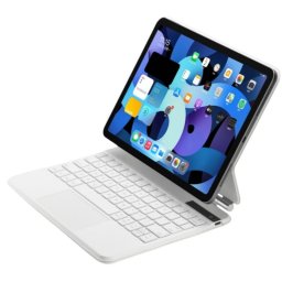 Royal Bailey P109pro Funda Con Bluetooth Teclado Para Ipad Air 11(2024)/ipad Air 5 10.9(2022)/ipad Air 4 10.9(2020)/ipad Pro 11(2022/2021/2020/2018) Blanco