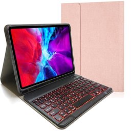 Royal Bailey Rk11d Funda Con Bluetooth Teclado Para Ipad Air 11(2024)/ipad Air 5 10.9(2022)/ipad Air 4 10.9(2020)/ipad Pro 11(2022/2021/2020/2018) Rosa
