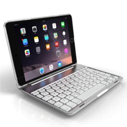 Royal Bailey F8sm+ Funda Con Bluetooth Teclado Para Ipad Mini 1/2/3/4/5 Plata