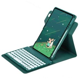 Royal Bailey Pd-d11 Funda Con Bluetooth Teclado Para Ipad Air 11(2024)/ipad Air 5 10.9(2022)/ipad Air 4 10.9(2020)/ipad Pro 11(2022/2021/2020/2018) Azul