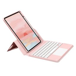 Royal Bailey Sx11c Funda Con Bluetooth Teclado Para Ipad Air 11(2024)/ipad Air 5 10.9(2022)/ipad Air 4 10.9(2020)/ipad Pro 11(2022/2021/2020/2018) Rosa