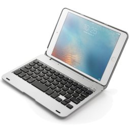 Royal Bailey F1 Funda Con Bluetooth Teclado Para Ipad Mini 1/2/3/4/5 Plata