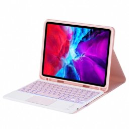 Royal Bailey Ps11t Funda Con Bluetooth Teclado Para Ipad Air 11(2024)/ipad Air 5 10.9(2022)/ipad Air 4 10.9(2020)/ipad Pro 11(2022/2021/2020/2018) Rosa