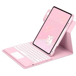 Royal Bailey Pd-e11 Funda Con Bluetooth Teclado Para Ipad Air 11(2024)/ipad Air 5 10.9(2022)/ipad Air 4 10.9(2020)/ipad Pro 11(2022/2021/2020/2018) Rosa