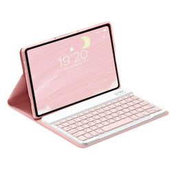 Royal Bailey Rt11 Funda Con Bluetooth Teclado Para Ipad Air 11(2024)/ipad Air 5 10.9(2022)/ipad Air 4 10.9(2020)/ipad Pro 11(2022/2021/2020/2018) Rosa