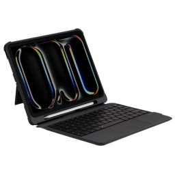 Royal Bailey T5309d Funda Con Bluetooth Teclado Para Ipad Air 13(2024)/ipad Pro 12.9(2022/2021/2020/2018) Gris
