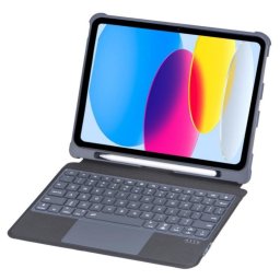 Royal Bailey T5507d Funda Con Bluetooth Teclado Para Ipad Air 11(2024)/ipad Air 5 10.9(2022)/ipad Air 4 10.9(2020)/ipad Pro 11(2022/2021/2020/2018) Gris