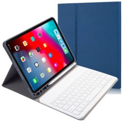 Royal Bailey Rk11 Funda Con Bluetooth Teclado Para Ipad Air 11(2024)/ipad Air 5 10.9(2022)/ipad Air 4 10.9(2020)/ipad Pro 11(2022/2021/2020/2018) Azul