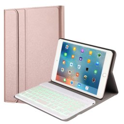Royal Bailey 1029d Funda Con Bluetooth Teclado Para Ipad Mini 1/2/3/4/5 Rosa