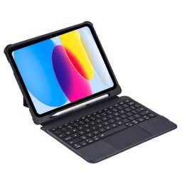 Royal Bailey T5207-1 Funda Con Bluetooth Teclado Para Ipad Air 11(2024)/ipad Air 5 10.9(2022)/ipad Air 4 10.9(2020)/ipad Pro 11(2022/2021/2020/2018) Negro