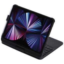 Royal Bailey Q8 Funda Con Bluetooth Teclado Para Ipad Air 11(2024)/ipad Air 5 10.9(2022)/ipad Air 4 10.9(2020)/ipad Pro 11(2022/2021/2020/2018) Negro