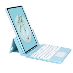 Royal Bailey Sy11c Funda Con Bluetooth Teclado Para Ipad Air 11(2024)/ipad Air 5 10.9(2022)/ipad Air 4 10.9(2020)/ipad Pro 11(2022/2021/2020/2018) Azul