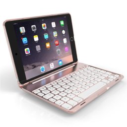 Royal Bailey F8sm+ Funda Con Bluetooth Teclado Para Ipad Mini 1/2/3/4/5 Rosa Rosa