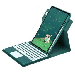 Royal Bailey Pd-e11 Funda Con Bluetooth Teclado Para Ipad Air 11(2024)/ipad Air 5 10.9(2022)/ipad Air 4 10.9(2020)/ipad Pro 11(2022/2021/2020/2018) Verde