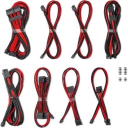 Cable de alimentación interno CableMod C-Series Pro ModMesh Rojo 16-Pin a 3x8-Pin