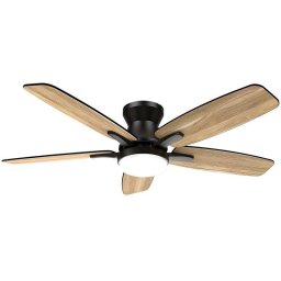 Ventilador de Techo con Luz Autrucker 42" Motor DC 6 Velocidades Aspas Duales Silencioso Mando