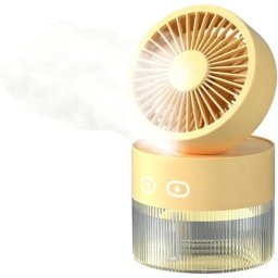 Mini Ventilador Humidificador Portátil Autrucker 3 Velocidades Luz Nocturna Plegable Depósito 350ml