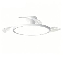 Ventilador de Techo con Luz Autrucker 55W 105cm 6 Velocidades Motor DC Aspas Retráctiles Silencioso con Mando y App