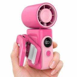 Mini Ventilador Portátil Autrucker 13.500 rpm 4 Velocidades Pinza 2400 mAh Recargable Pantalla LED