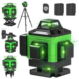 Nivel Láser Autrucker 16 Líneas Verdes 360° con Trípode