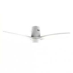 Ventilador de Techo con Luz Evvo Home V553 White 40W 132cm 6 Velocidades Motor DC Silencioso Mando Temporizador Función Invierno