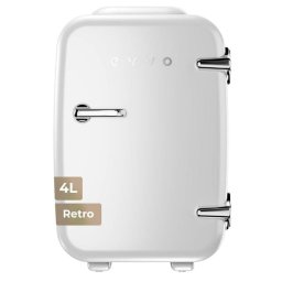 Nevera portátil Evvo F4WH Retro Blanca 4 litros Frío y Calor